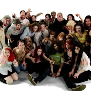 zombies on set